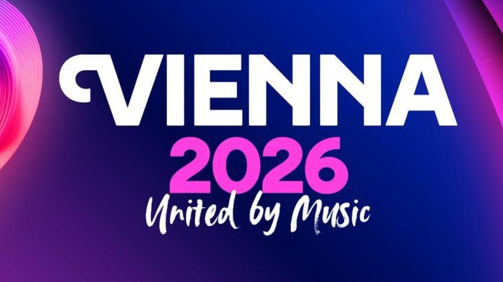 Logo oficial de Eurovisión 2026, que tendrá su sede en Viena.