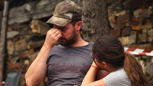 Incendio en el municipio de Oencia (León)