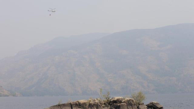 Incendio en el Lago de Sanabria