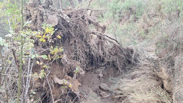 Daños ocasionados por la dana en Las Chorreras del Cabriel. Foto: JCCM.