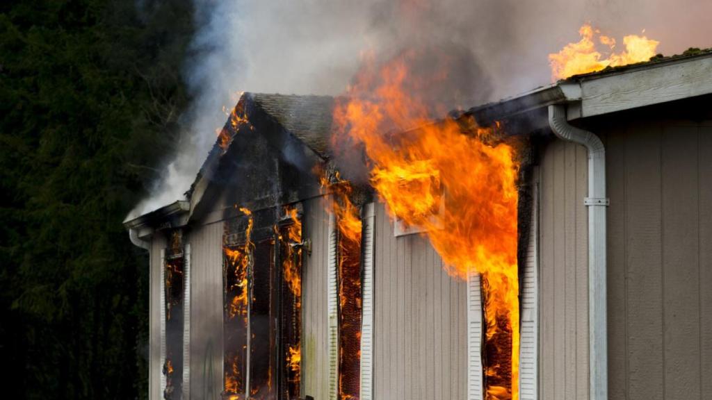 Un hogar en llamas.
