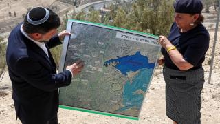 El ministro de Finanzas israleí Smotrich detallando las claves del proyecto colonizador.