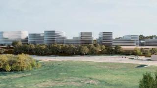 Imagen virtual de futuras torres residenciales en el barrio de Monte Mero.