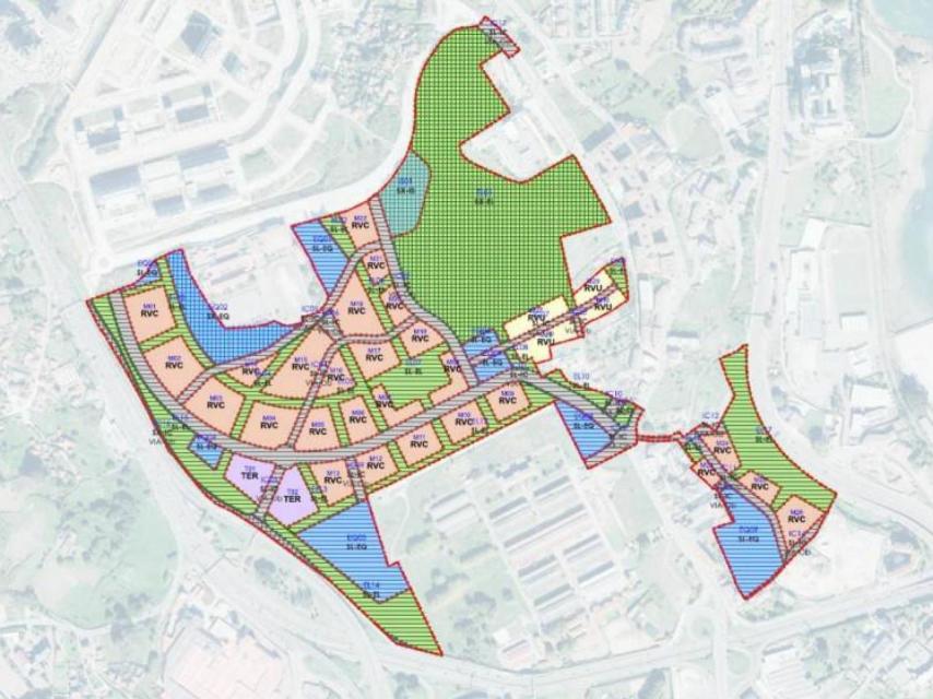 Diseño del futuro barrio de Monte Mero, según el proyecto de la Xunta.