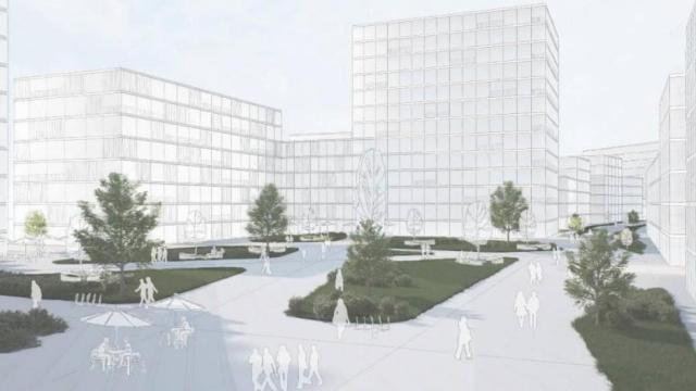 Recreación virtual de las viviendas que la Xunta proyecta en Monte Mero.