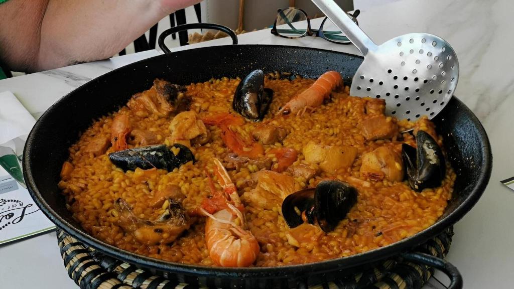 Uno de los arroces del chiringuito.