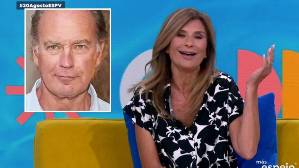 Bertín Osborne en una foto de archivo y Gema López en 'Espejo Público'.