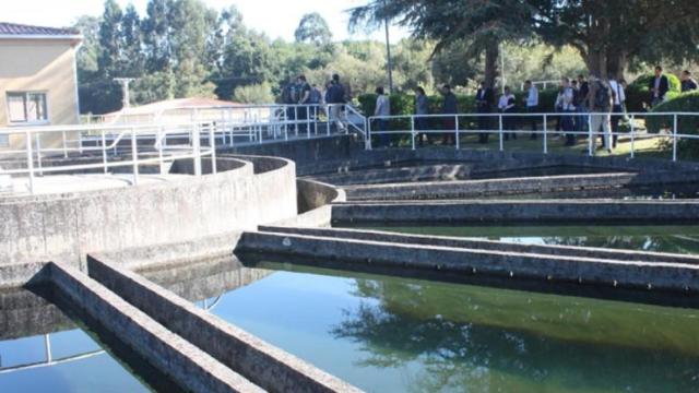 Imagen de archivo de la estación de tratamiento de agua potable de A Telva, en Cambre.