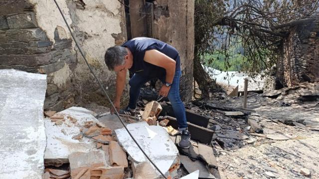 Estado de Lusío tras los incendios del pasado verano.