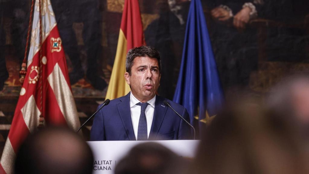 Carlos Mazón, en el Palau de la Generalitat. Rober Solsona / EP