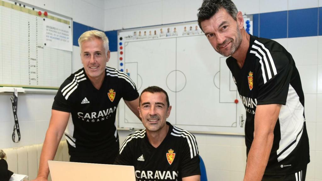 Carcedo en la Ciudad Deportiva del Real Zaragoza.