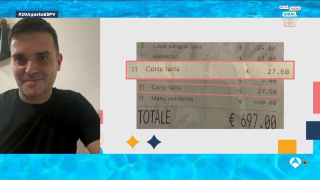 Jesús Soriano (Soy Camarero) en el programa 'Espejo Público'