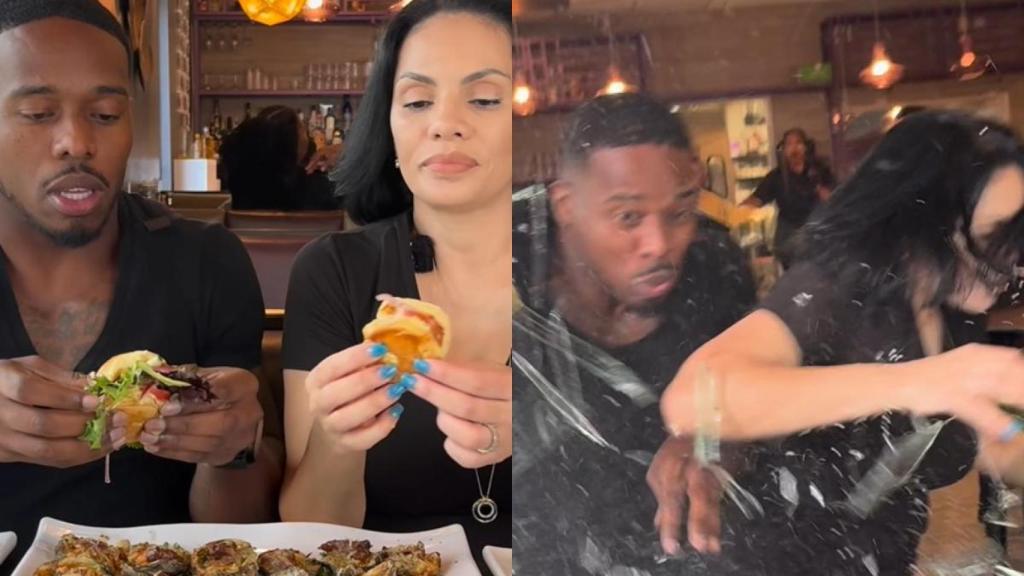 Los influencers grababan un video cuando un auto se estrelló sobre ellos