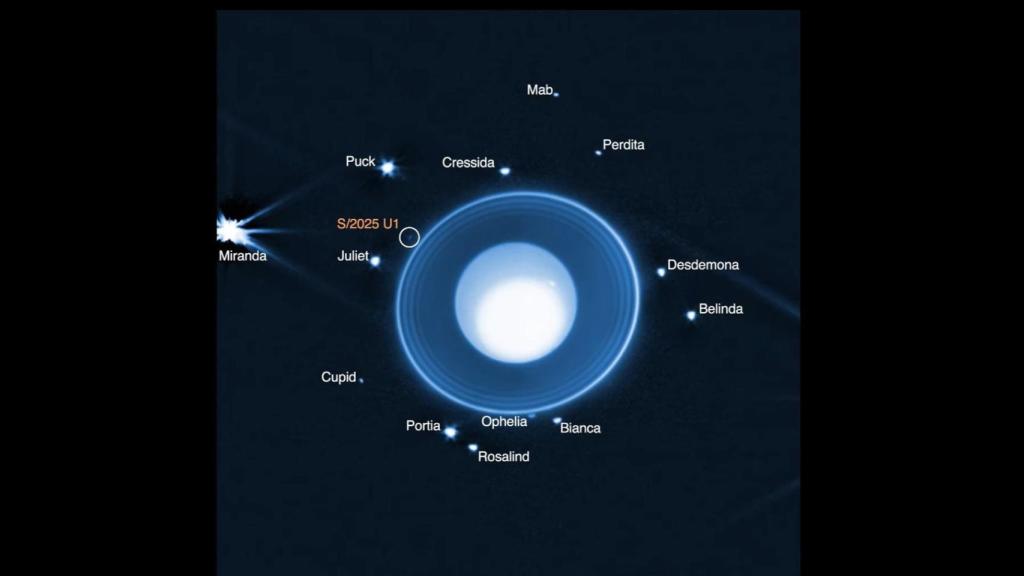 Luna S/2025 U1 descubierta en Urano