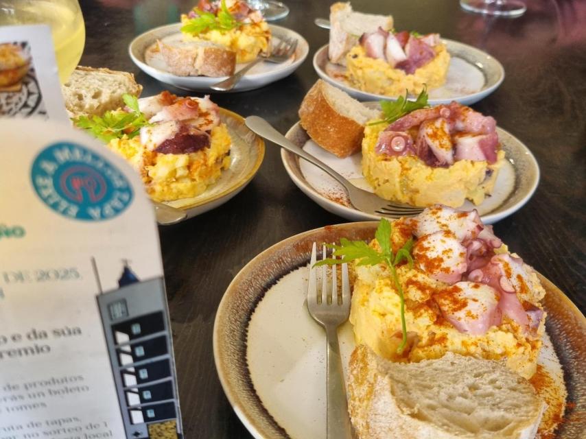 La tapa del Teleclub de Vilaboa que ganó la 1ª edición de 'Pasea e Tapea por Valdoviño'.