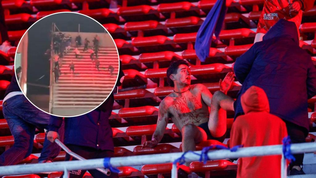 Graves incidentes entre hinchas de Independiente y Universidad de Chile