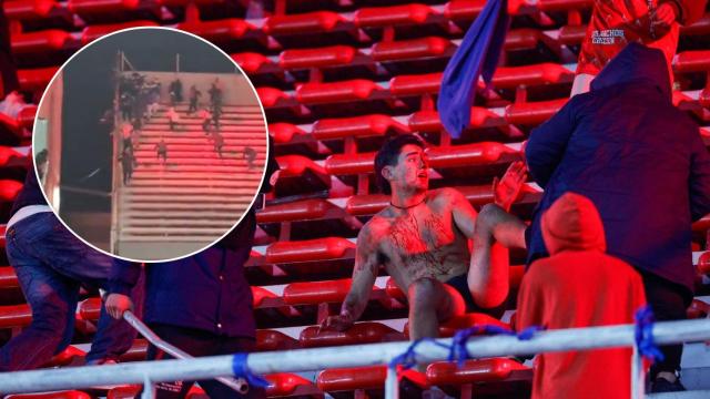 Graves incidentes entre hinchas de Independiente y Universidad de Chile