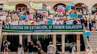 Manifestación del miércoles en Guardamar del Segura.