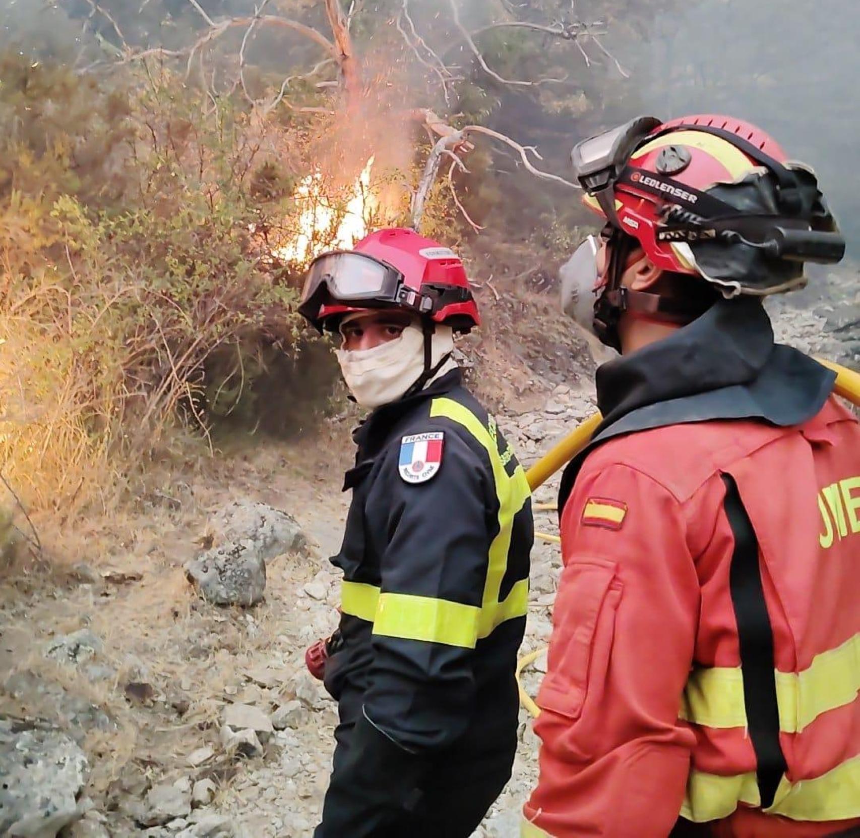 UME y 7e Régiment d'Instruction et d'Intervention de la Sécurité Civile de Francia