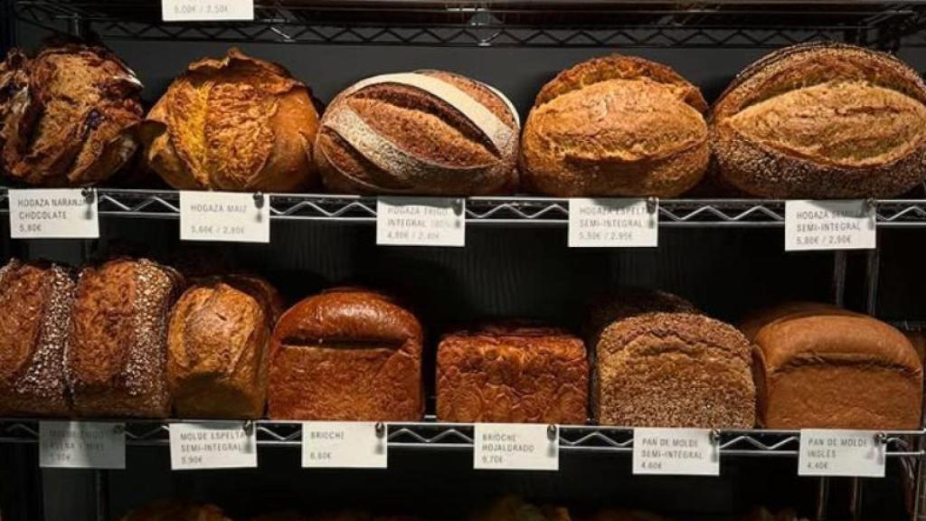 Variedad de panes en el obrador Clan, en Madrid.