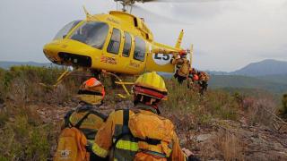 Los efectivos de Aragón, en la extinción de los incendios que asolan España.