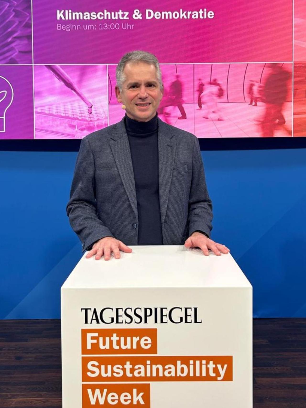 Participación de Jan Lozek en la Future Sustainability Week de Tagesspiegel.