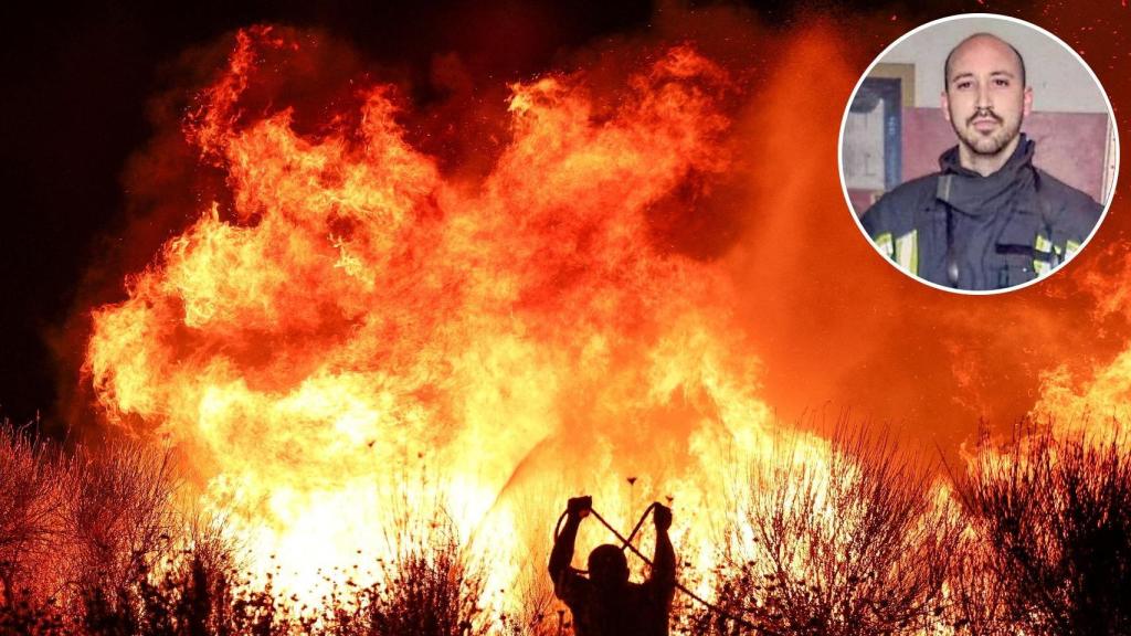 Adrián Pastor es bombero forestal y divulgador. (Foto: REUTERS/Florion Goga)