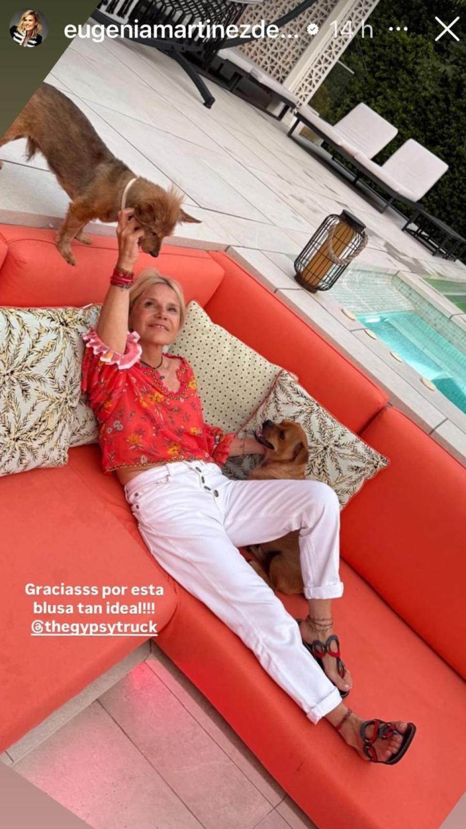 Eugenia Martínez de Irujo, en una imagen de sus redes sociales.