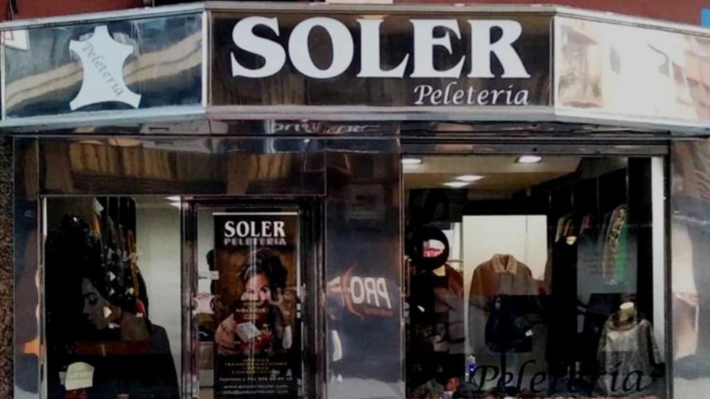 Exterior de la peletería Soler