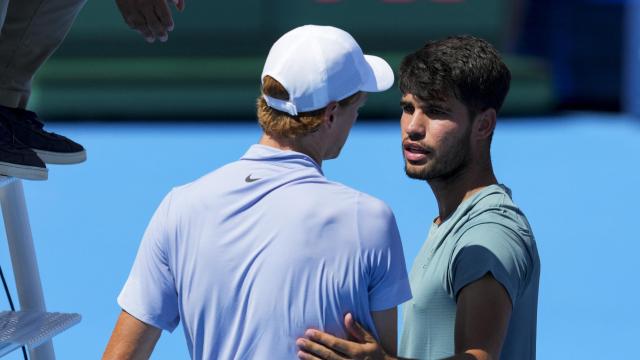 Alcaraz y Sinner, tras la final de Cincinnati.