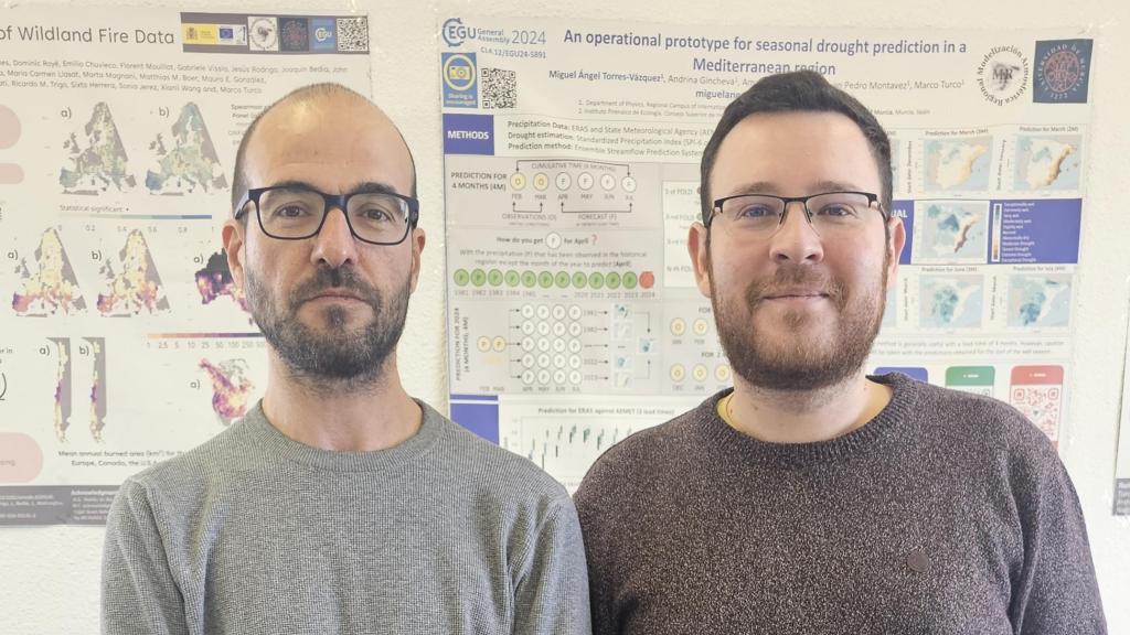 Miguel Ángel Torres (dcha) y Marco Turio (izq), los investigadores que han desarrollado el sistema de predicción de riesgo.