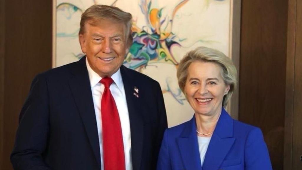 Donald Trump y Úrsula Von der Leyen.