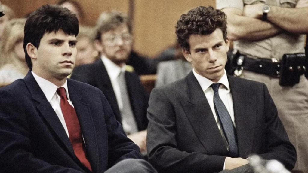 Los hermanos Menéndez en 1989.