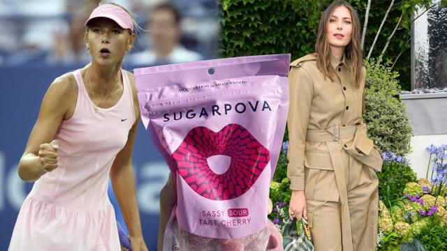 Maria Sharapova, en un fotomontaje