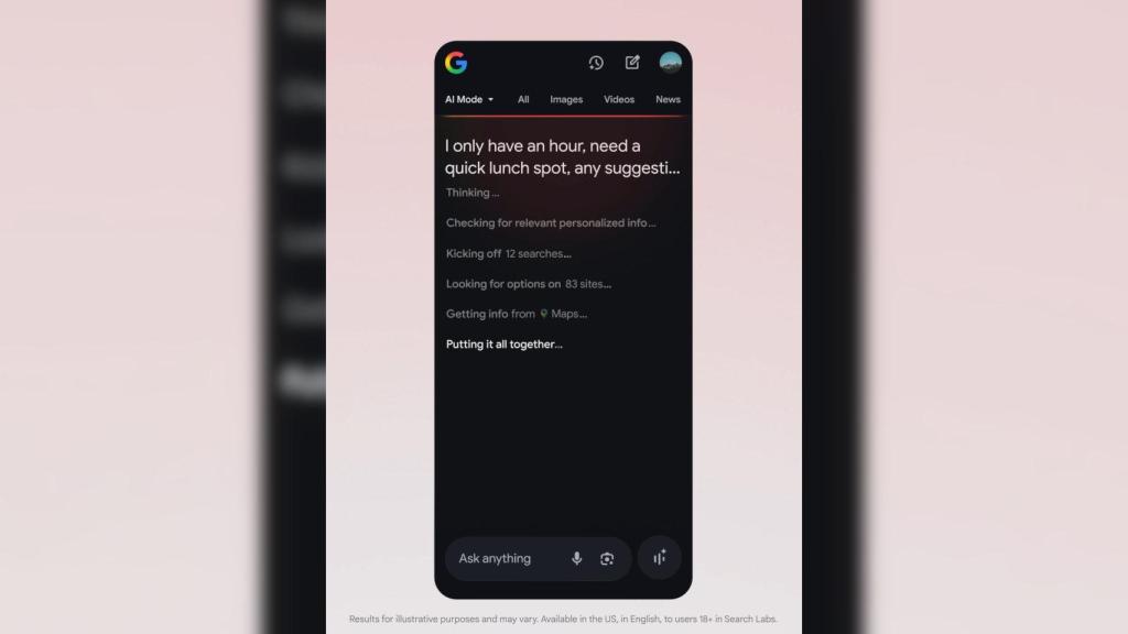 Modo IA en la app de Google