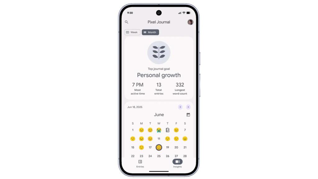 La app Pixel Journal
