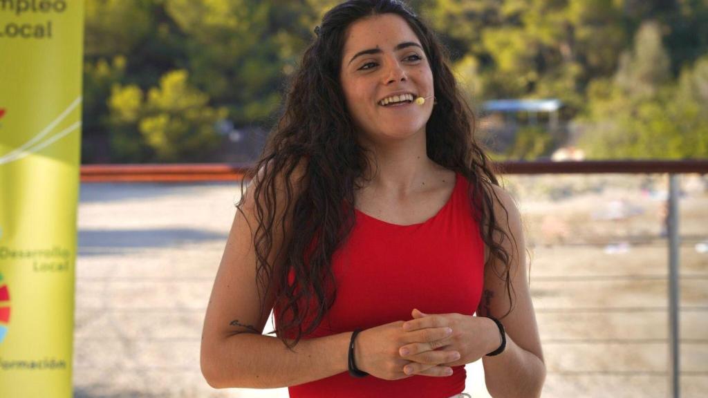 María Aperador, criminóloga y experta en ciberseguridad durante una conferencia en  Oropesa del Mar (Castellón).