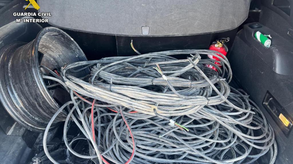 Cable de cobre robado durante estos meses en Teruel