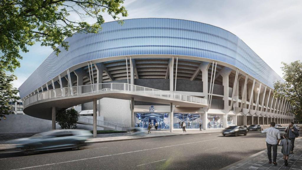Imagen de cómo será el Estadio de Riazor con la Deportienda reformada.