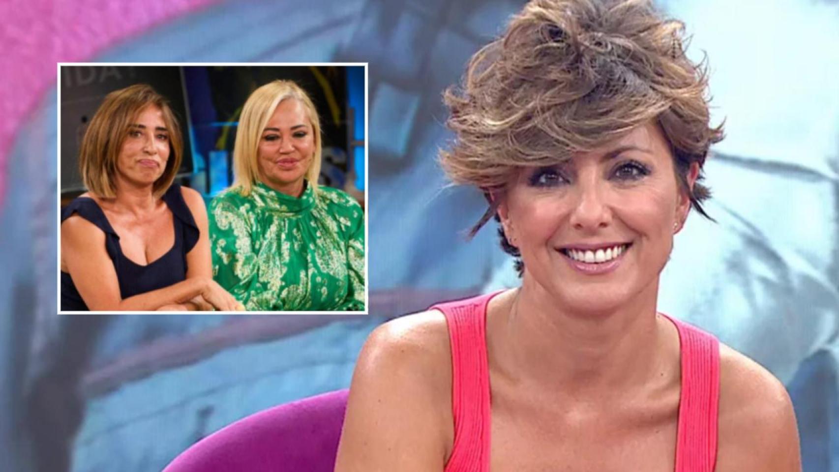 Sonsoles Ónega, María Patiño y Belén Esteban, en un fotomontaje de BLUPER.