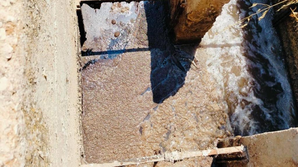Vertidos ilegales en las aguas de la depuradora de Camuñas (Toledo)