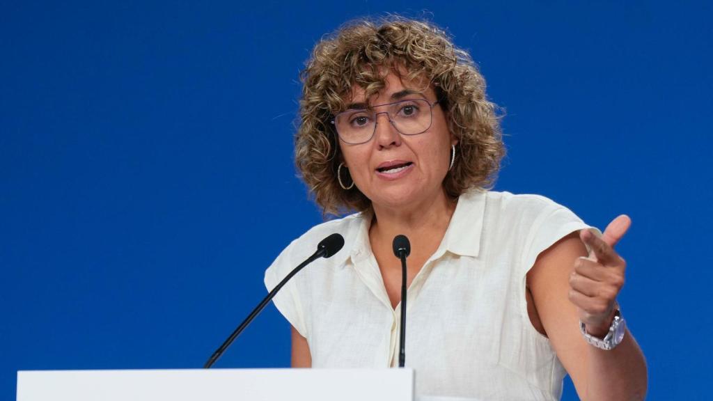 La eurodiputada del PP y secretaria general del PPE, Dolors Montserrat, este viernes en Génova.