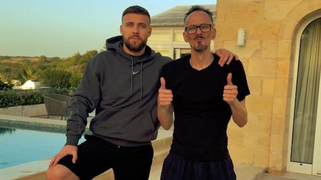 Raphaël Graven con el streamer Naruto.