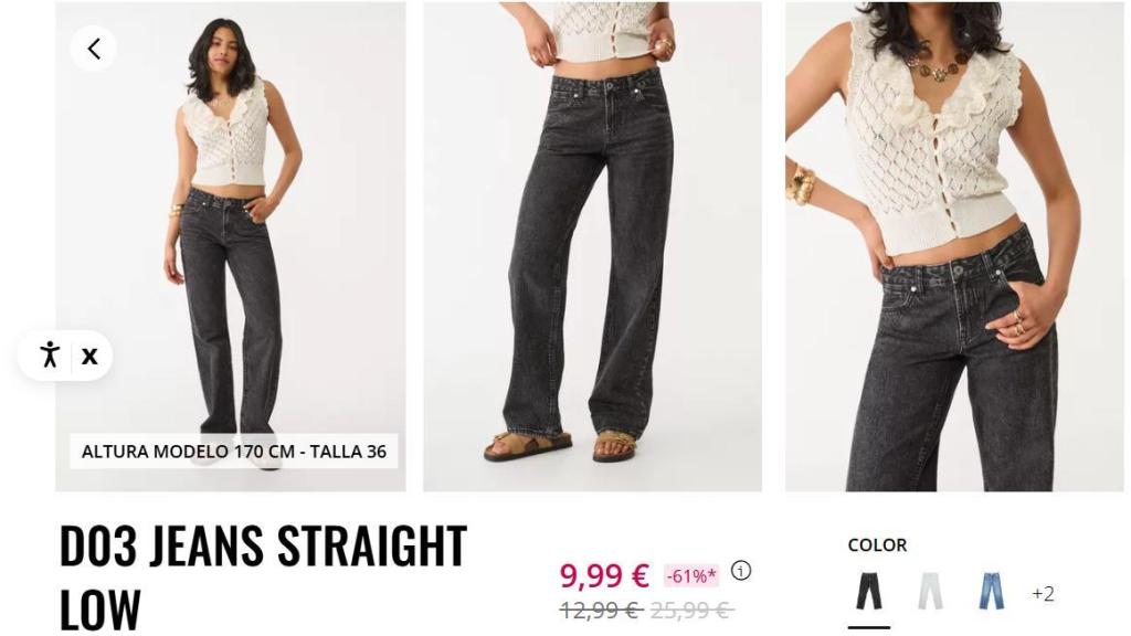 Pantalones 'straight low'. Ref. 1410/210/709