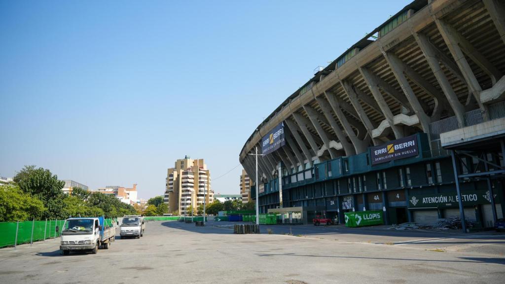 Imagen de las obras del Benito Villamarín.