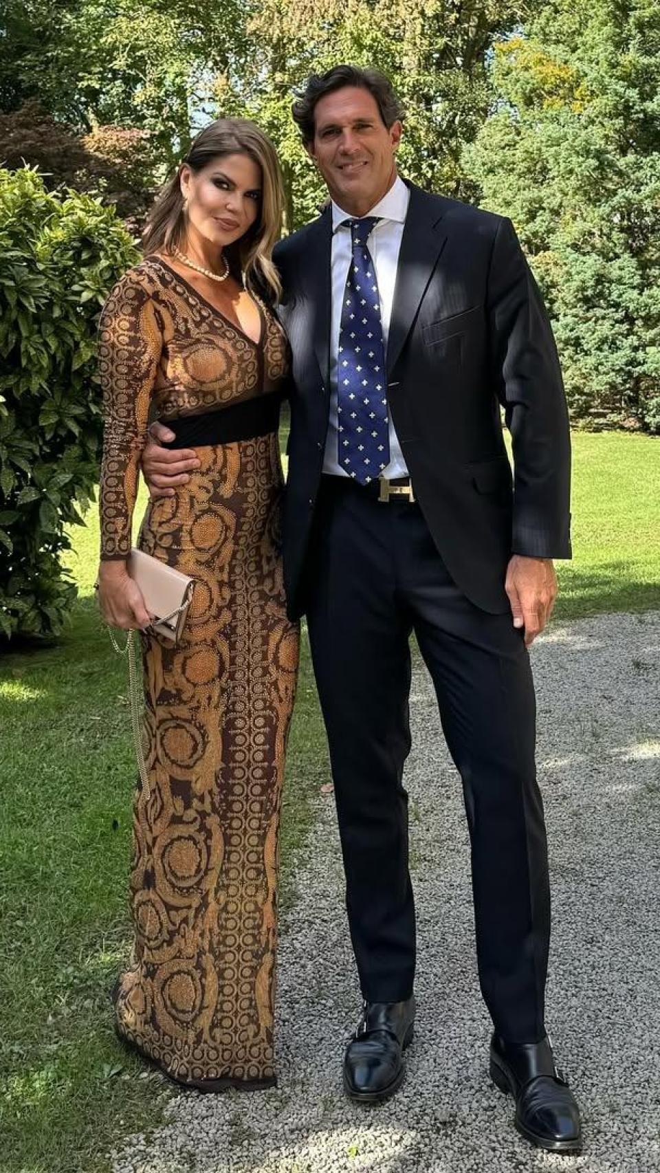 Makoke, con su prometido, Gonzalo Fernández.