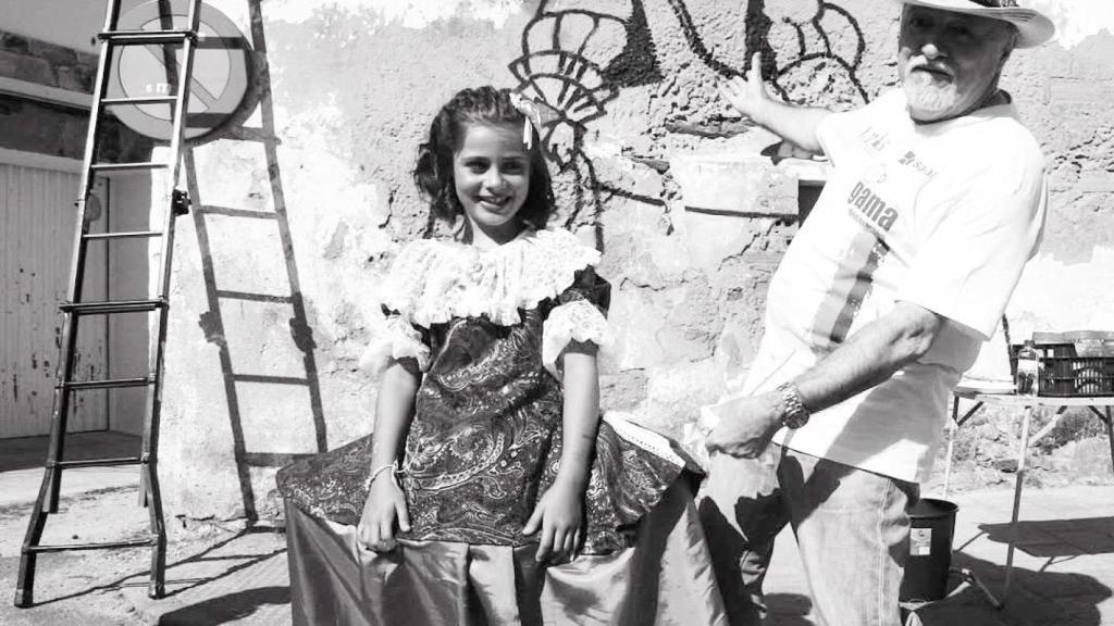 Estrela, hija de Eduardo Hermida, junto a Moncho Borrajo en 2008.