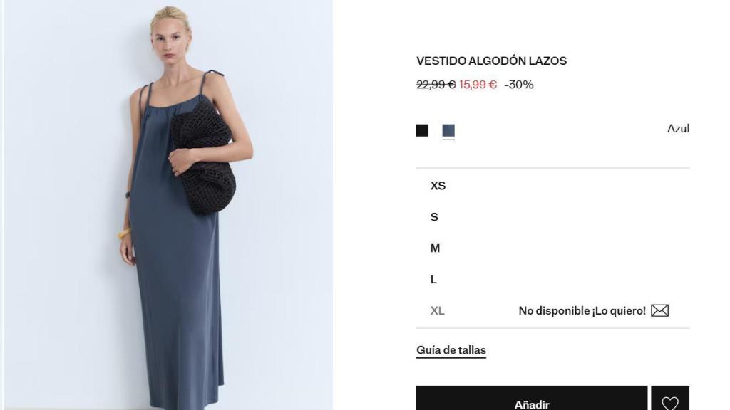 Vestido algodón lazos. REF. 17022910