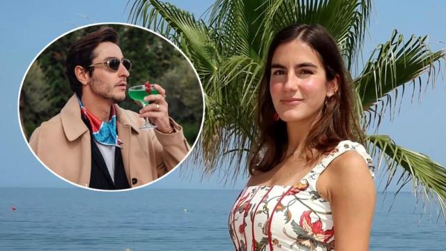 Blanca Llandres junto a Nicolás Montenegro, su diseñador en un fotomontaje.