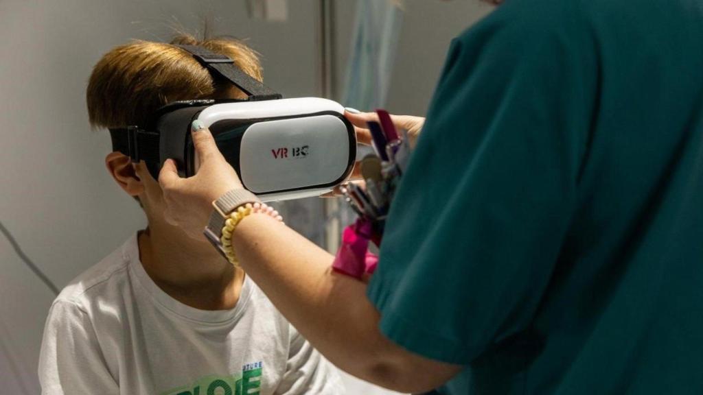 Gafas de realidad virtual utilizadas en Urgencias Pediátricas del Hospital de Guadalajara.